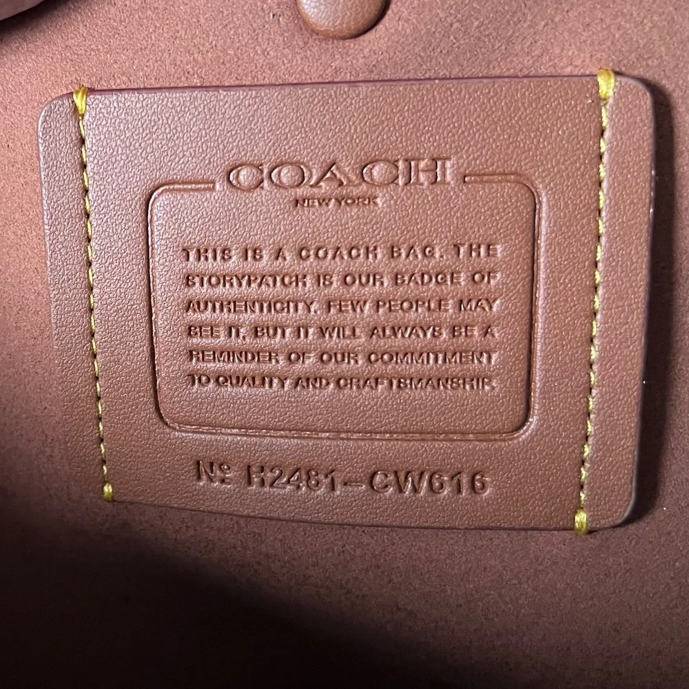 Coach Soft Empire Carryall Bag 40 In Merlot - Picture 7 of 14